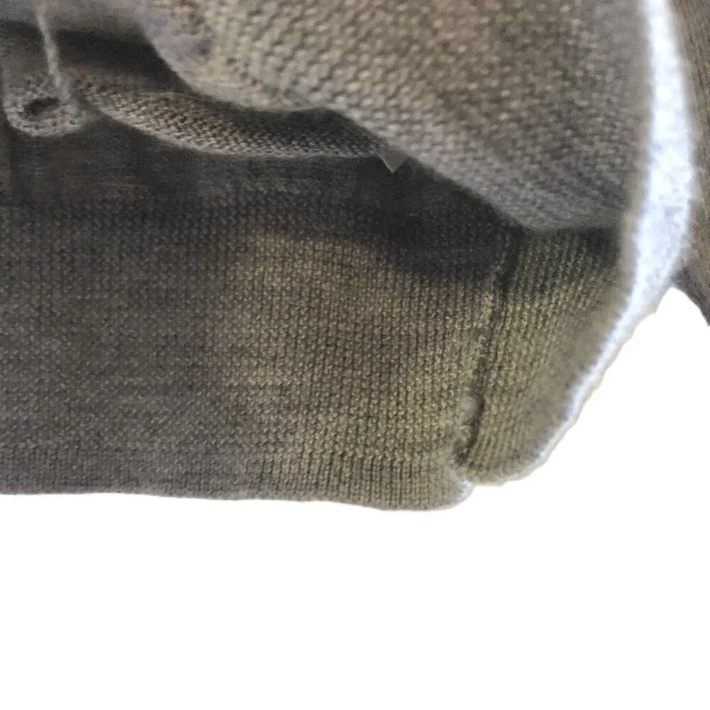 GOODTHREADS 100% Merino Wool Cardigan Sweater Mens XS Gray V-Neck Front Pockets - Picture 7 of 16